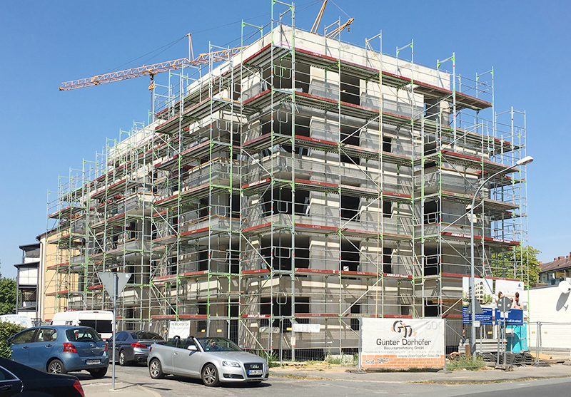 ROHBAUFERTIGSTELLUNG GEORG-TREBER-STRASSE 8.2019