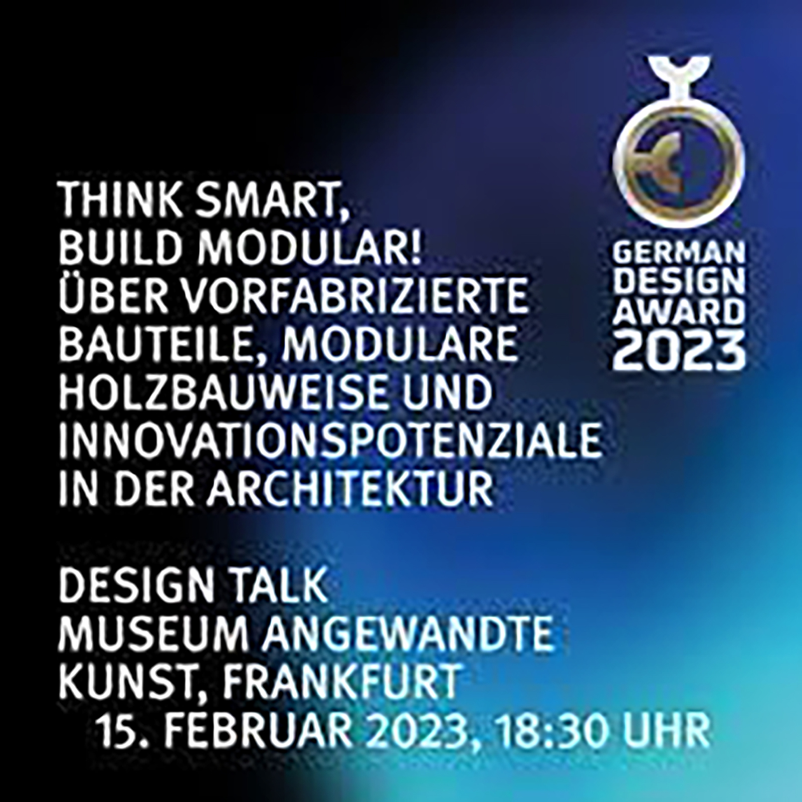 Design Talk German Design Award 2023 FFM-ARCHITEKTEN
