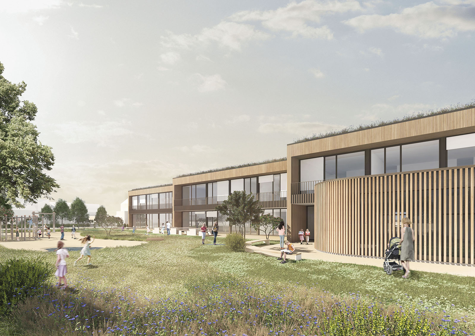 Kindercampus – Neubau Kindertagesstätte und Erweiterung Pestalozzi-Grundschule Mutterstadt